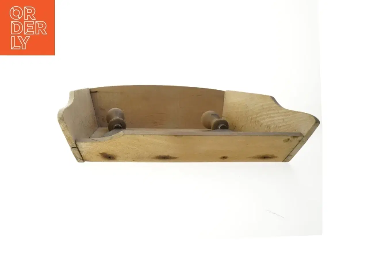 Billede 2 - Træ urte hakkebræt med mezzaluna (str. 36x21 cm)