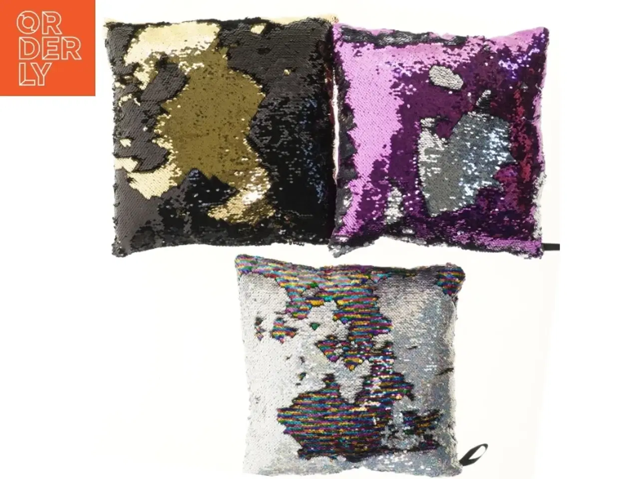 Billede 1 - Palliet Sequins puder (str. 35x35 cm)