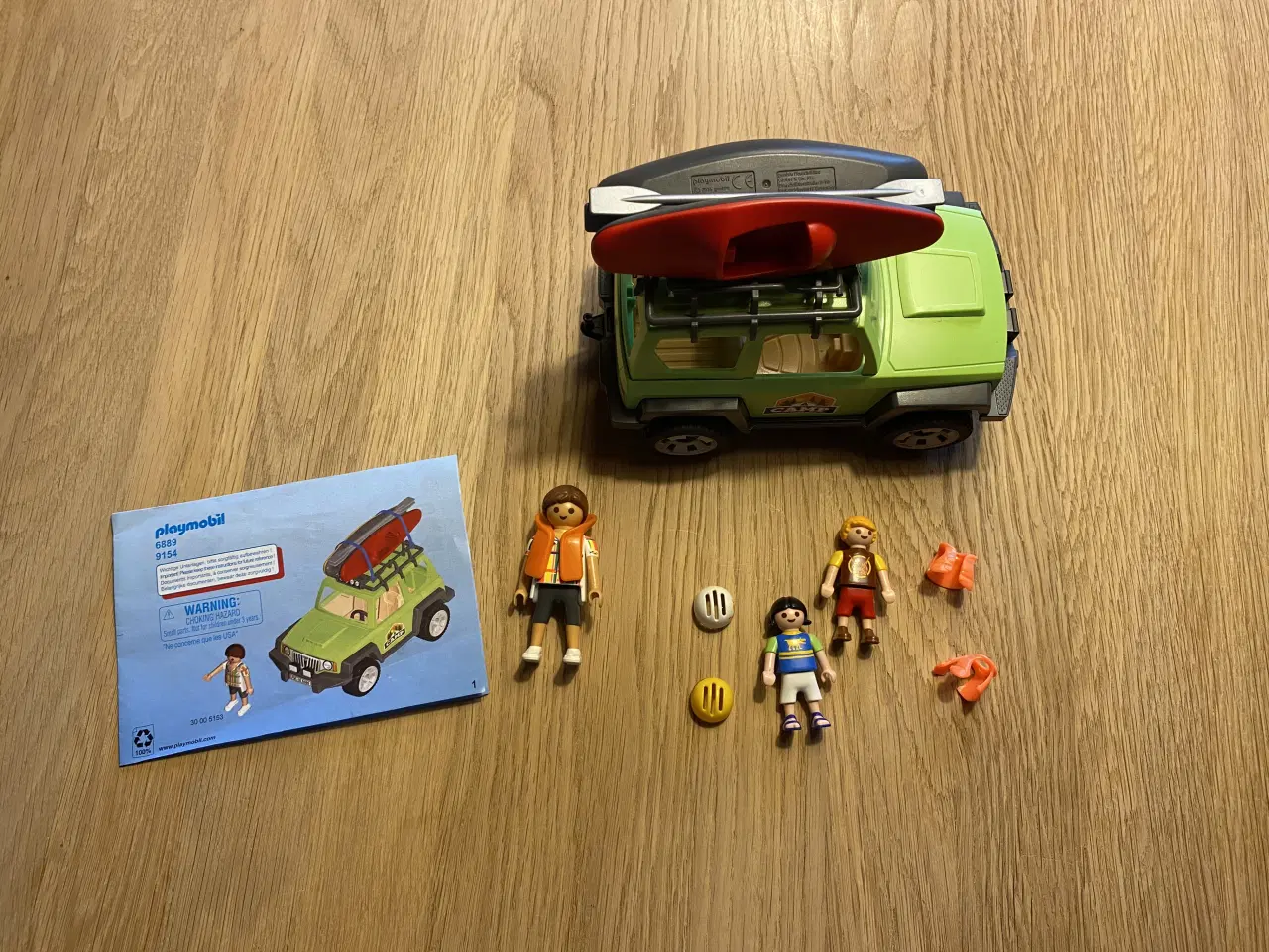 Billede 3 - Playmobil bil, 2 kanoer med tilbehør, 2 børn og 1 
