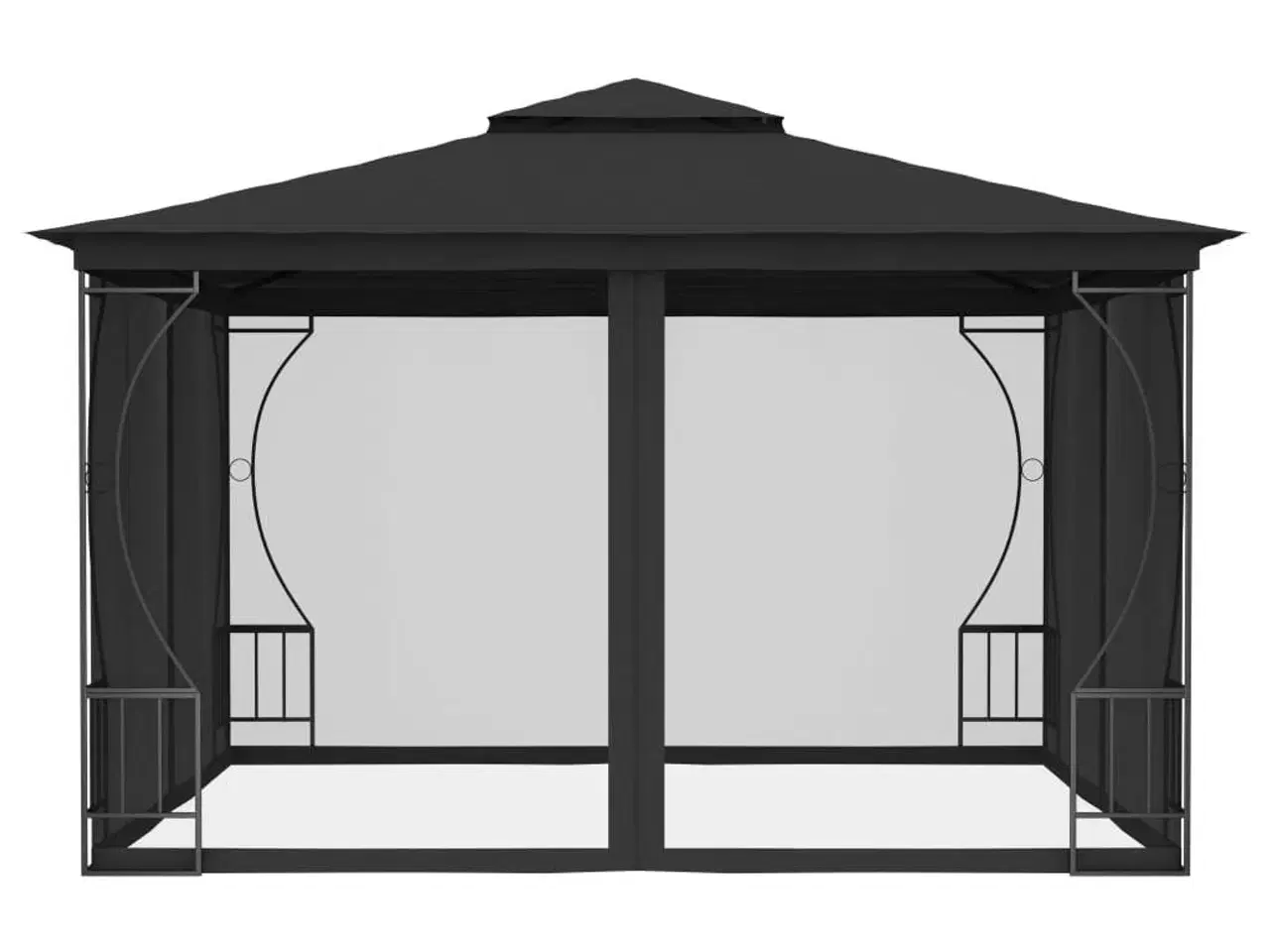 Billede 3 - Pavillon med net 300x300x265 cm antracitgrå