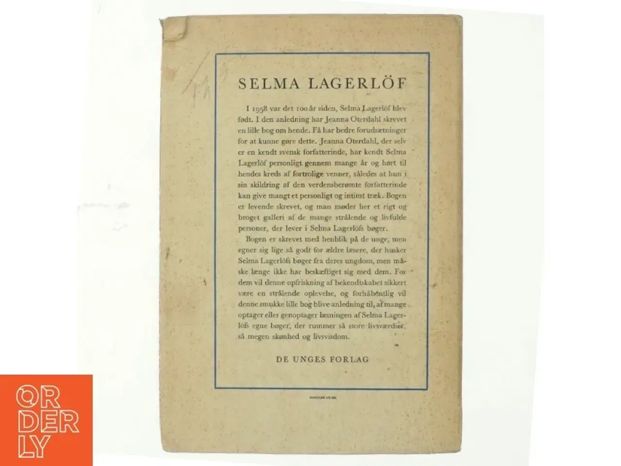 Billede 3 - Selma Lagerlf af Jeanna Oterdahl (bog)