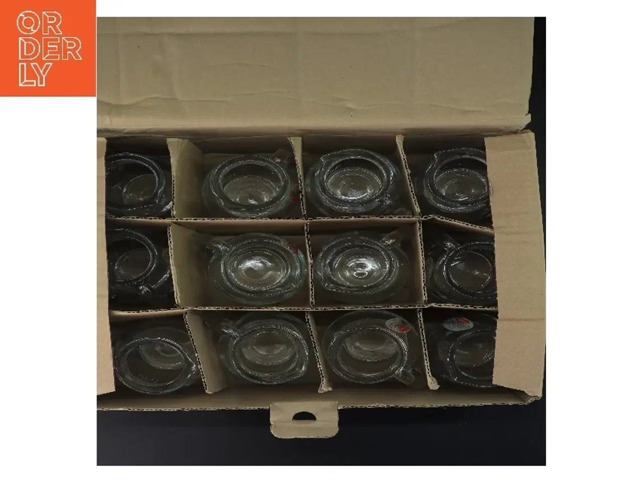 Billede 3 - Sæt med 12 glasskander (str. 12 stk 13 cm)