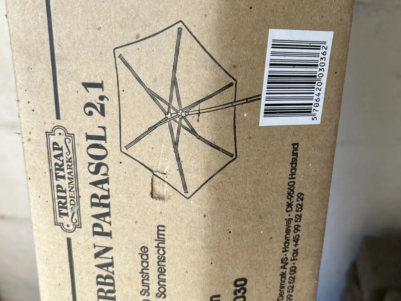 Billede 1 - TripTrap Parasol 2,1 (helt ny) 
