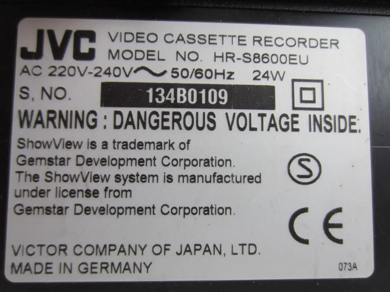 Billede 5 - JVC HR-S8600EU Super VHS 6 Head HiFi Stereo