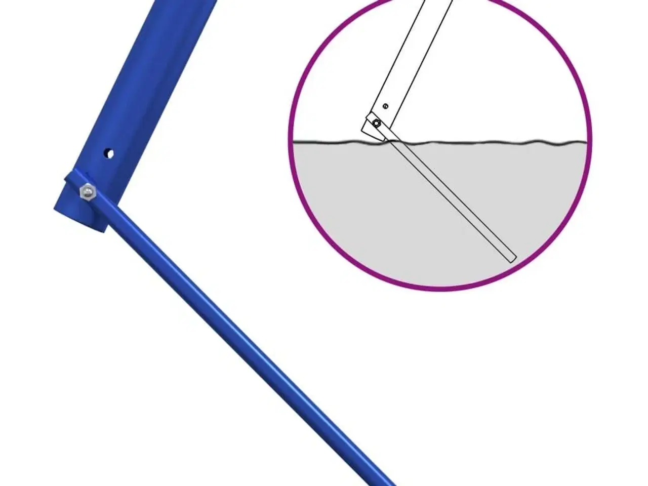 Billede 7 - Gyngestativ med 8 kroge stål blå