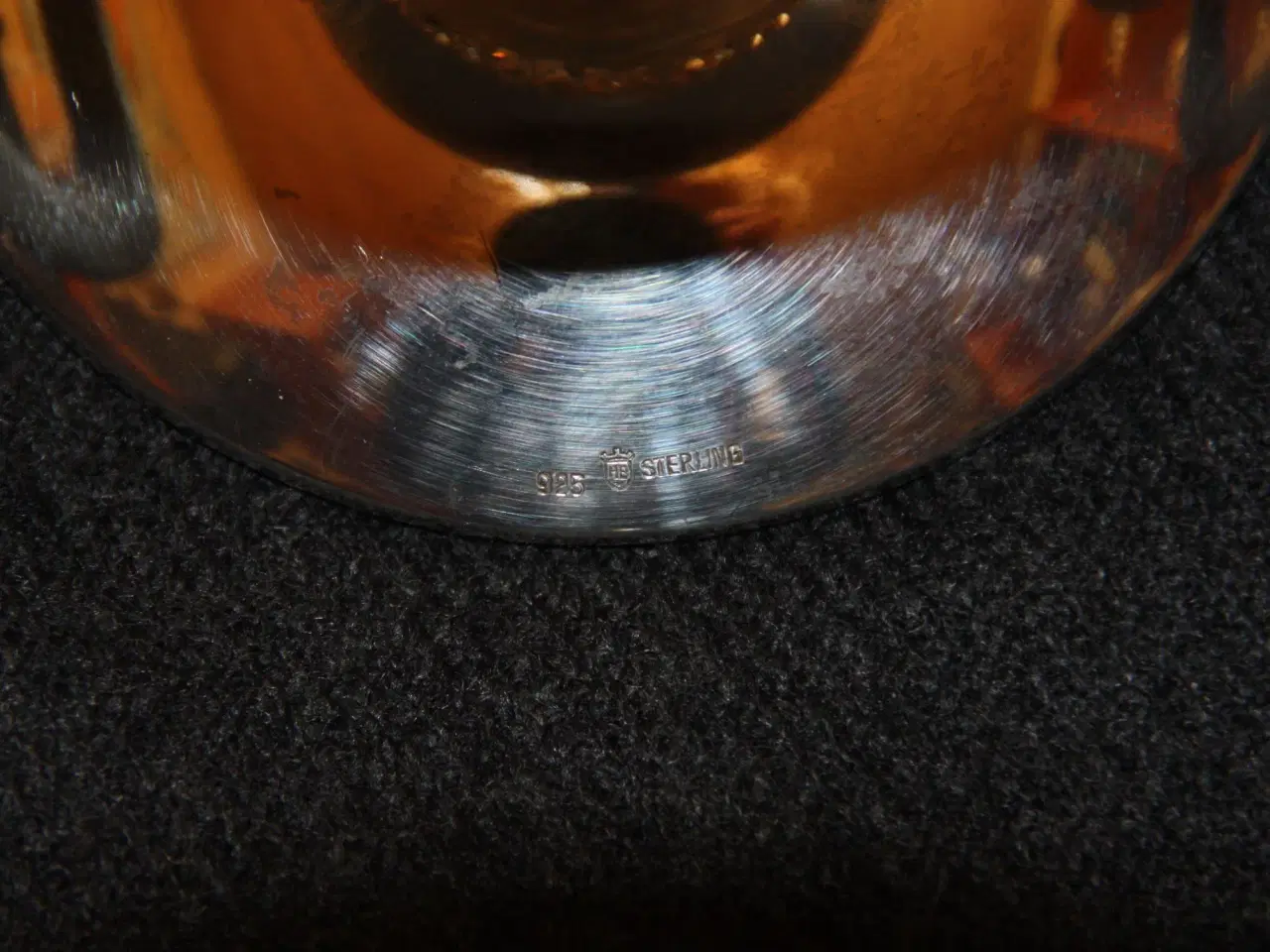 Billede 5 - 2 lysestager i sterling sølv med glas