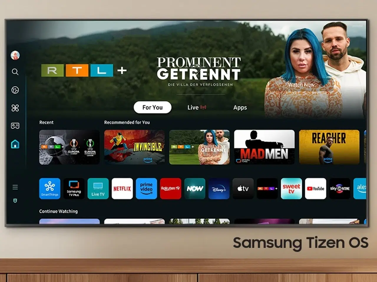 Billede 2 - Samsung 65" Crystal UHD DU8005 4K Smart TV