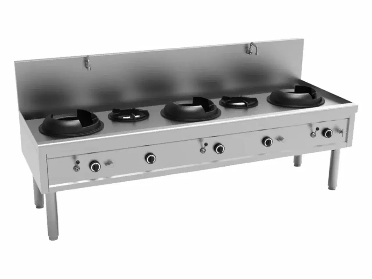 Billede 1 - Professionelt Gas-wokbord – 5 Brændere