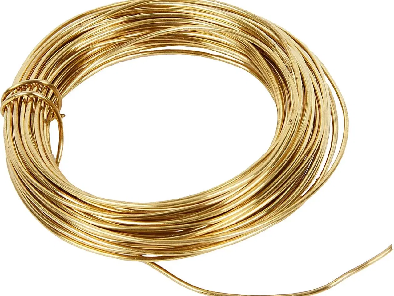 Billede 1 - Messingtråd 1,2 mm - 10 m til DIY og håndværk