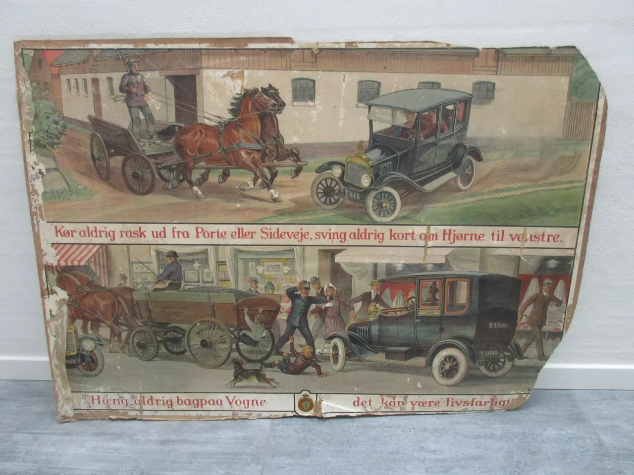 Billede 1 - Skoleplanche med trafikvejledning