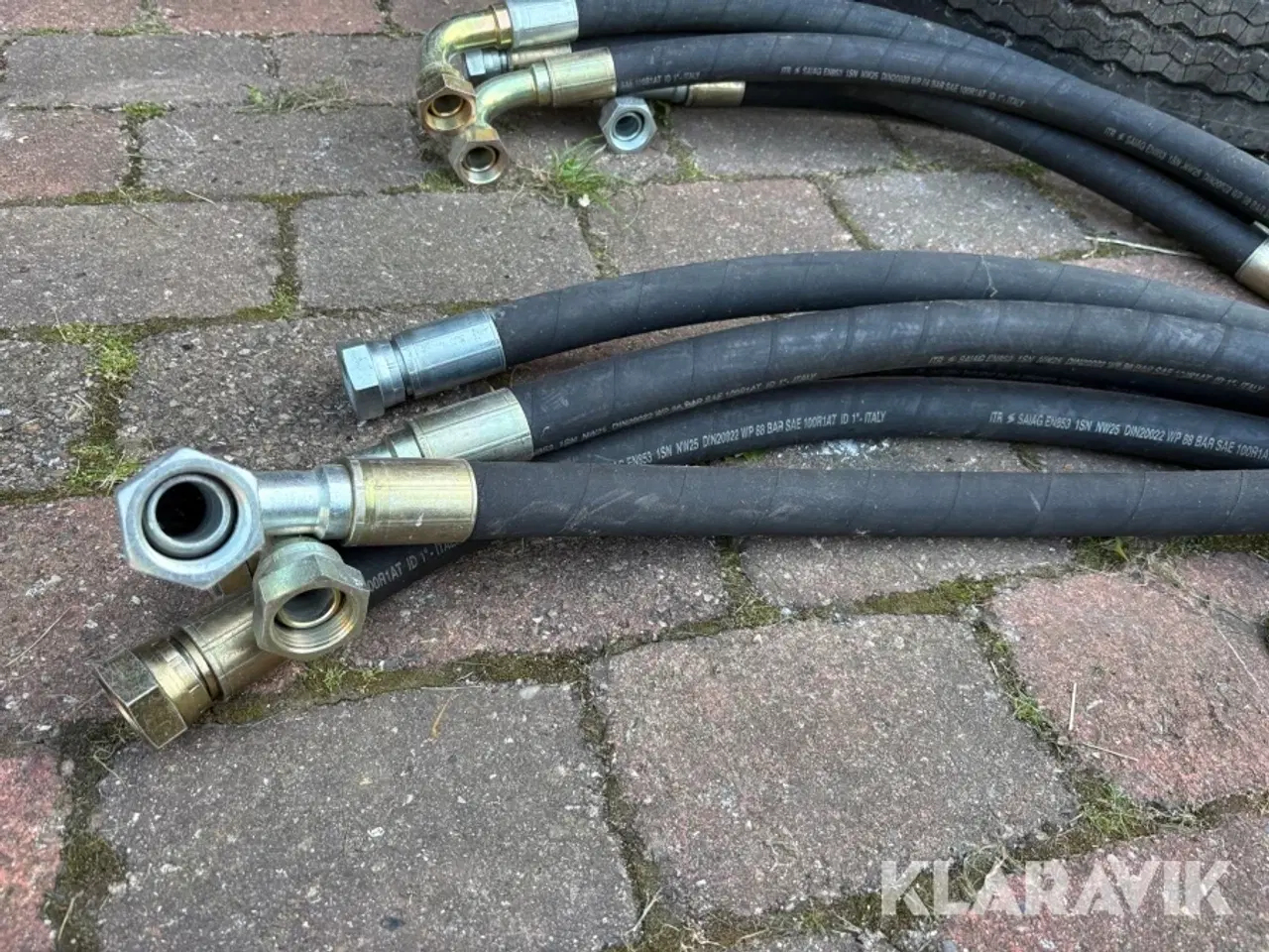 Billede 3 - Hydraulik slanger 5 stk