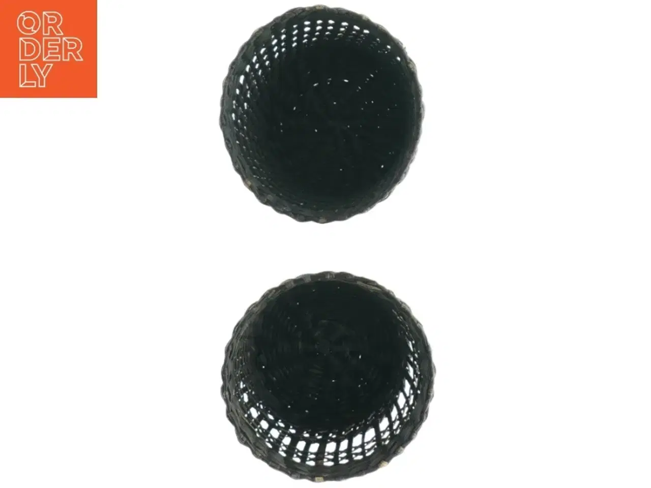 Billede 2 - Flettede kurve til drikkeglas(str. H. 11 cm. ø. 8,5 cm)