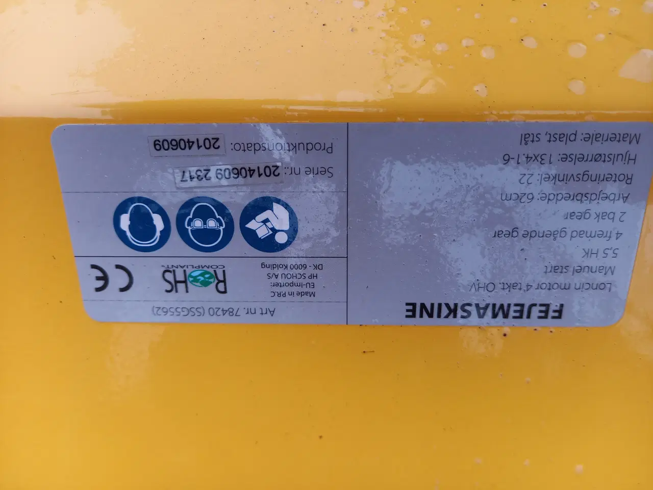 Billede 4 - Motor kost/ sneslynge