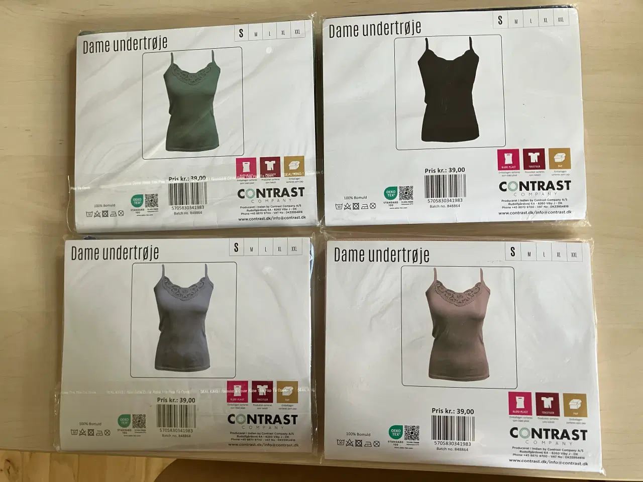 Billede 2 - 4 stk. nye og ubrugte undertrøjer/toppe str. S