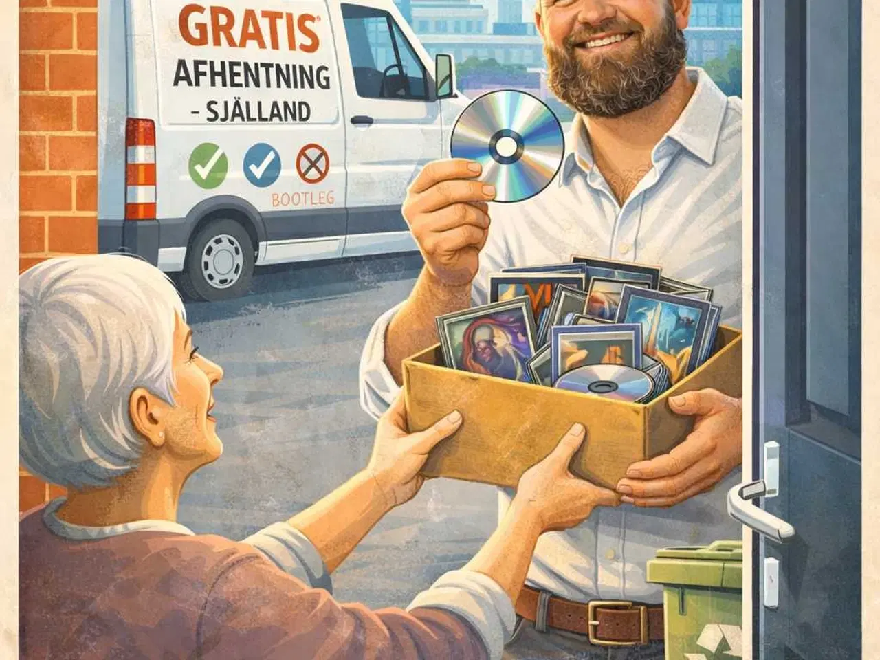 Billede 1 - DVD' erer og Blu-ray til direkte genbrug