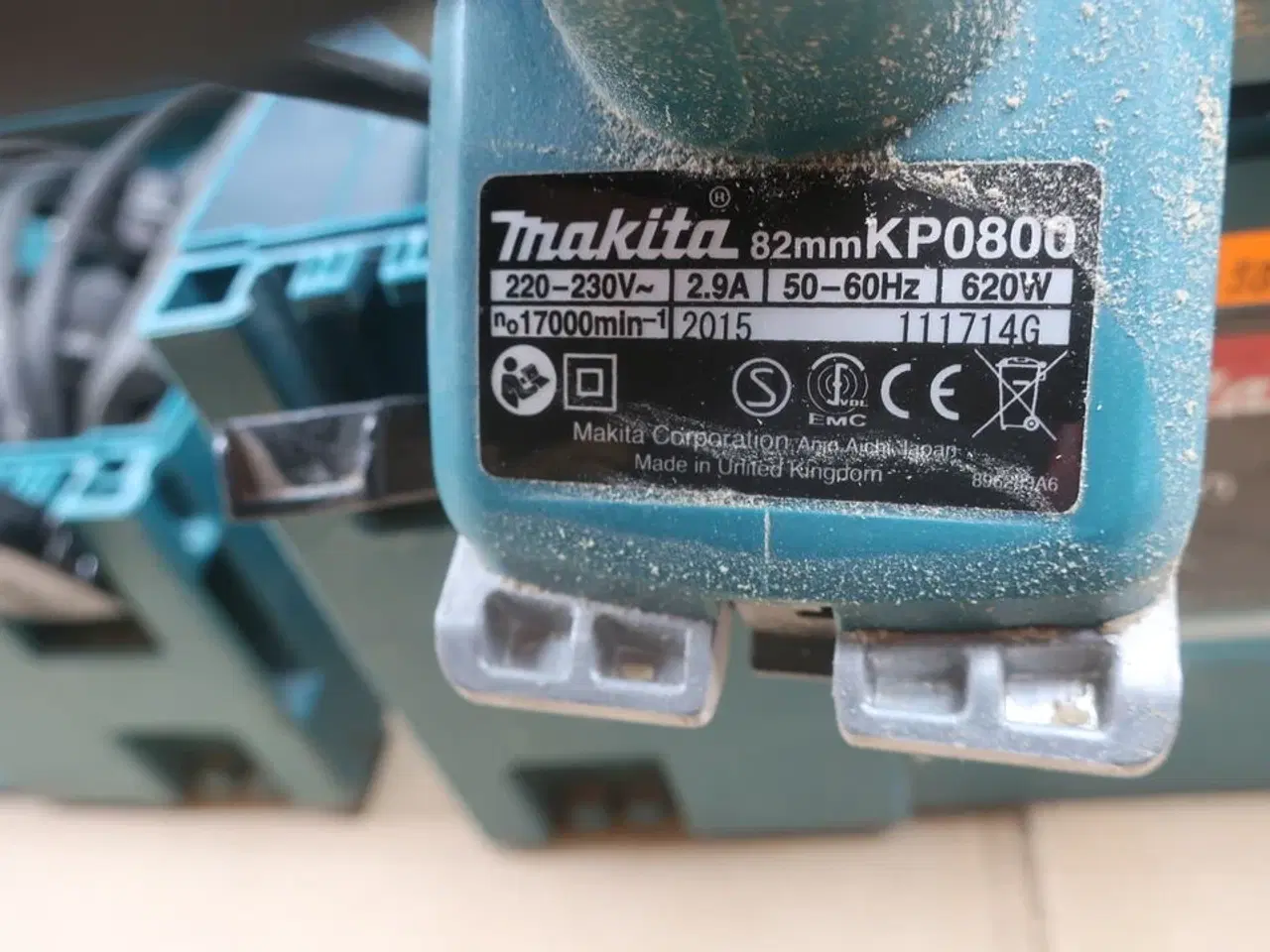 Billede 3 - Høvl/ Overfræser MAKITA Model: KP0800 / RP0900