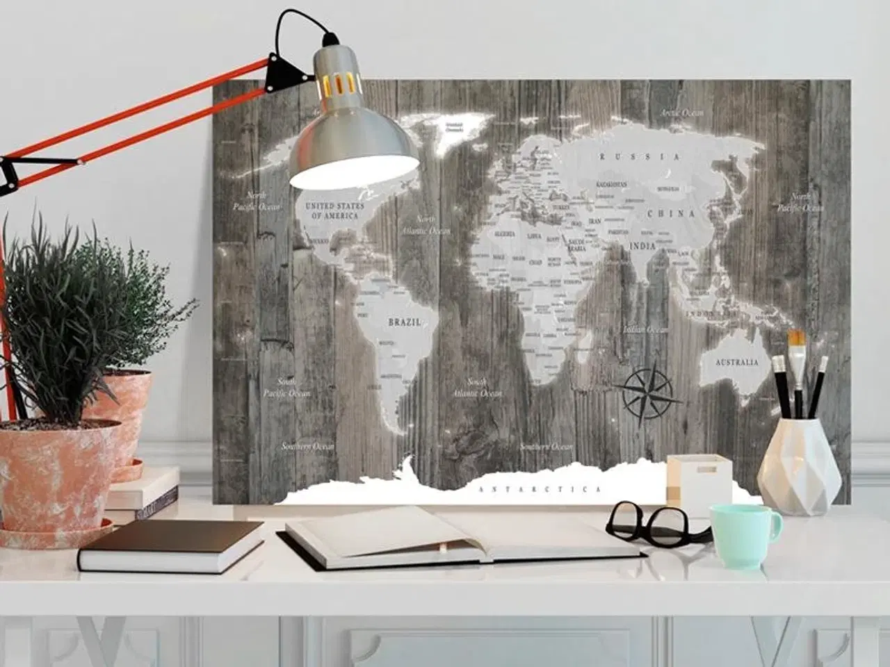 Billede 2 - Billede på kork - World of Wood - 120 x 80 cm