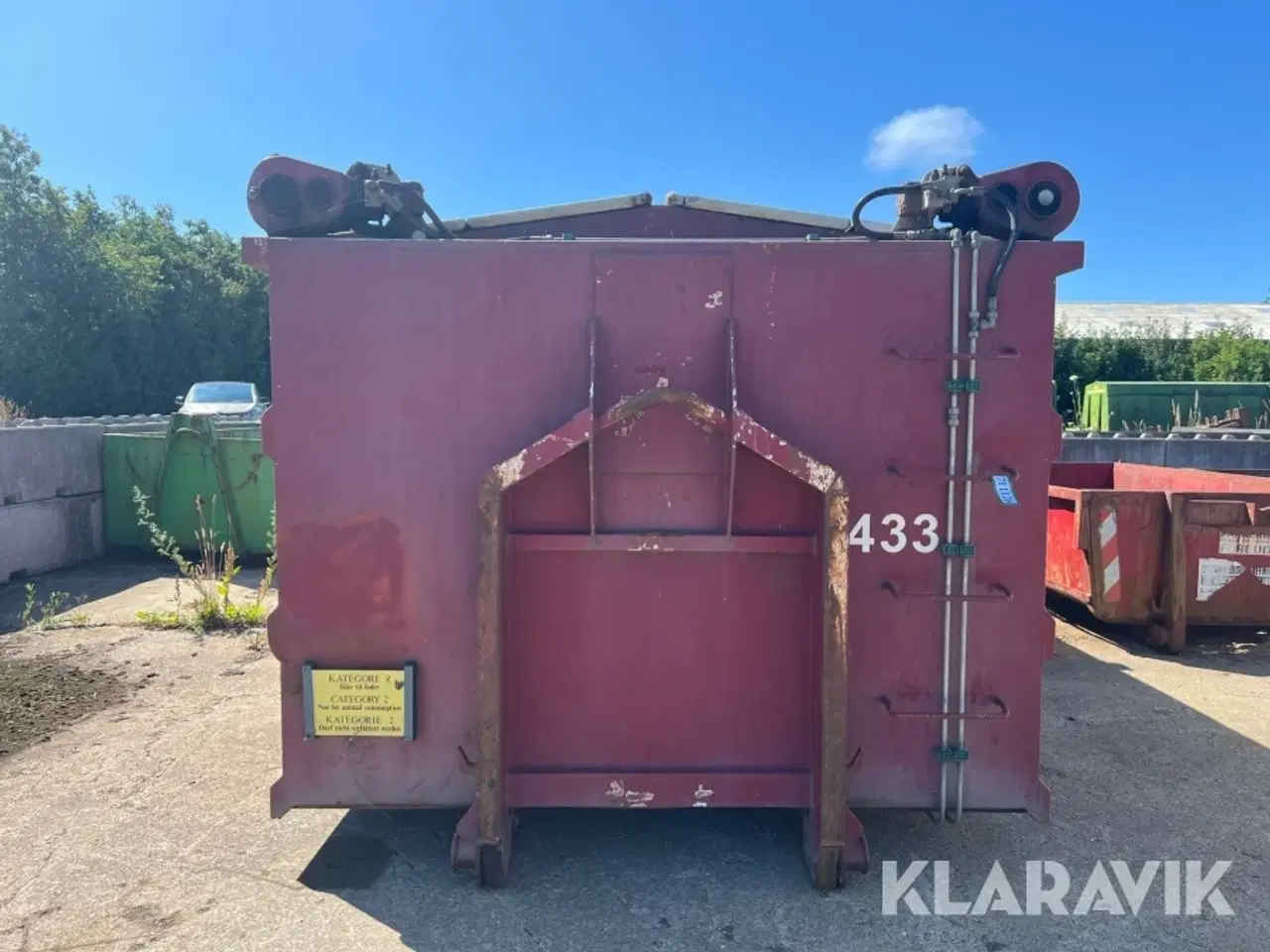 Billede 8 - Korncontainer 433 med hydraulisk låg
