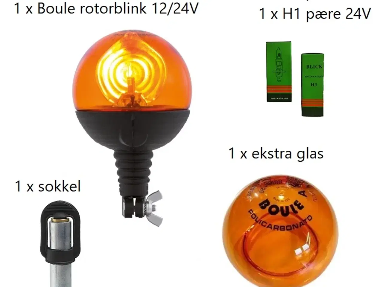 Billede 2 - Glas til boule rotorblink