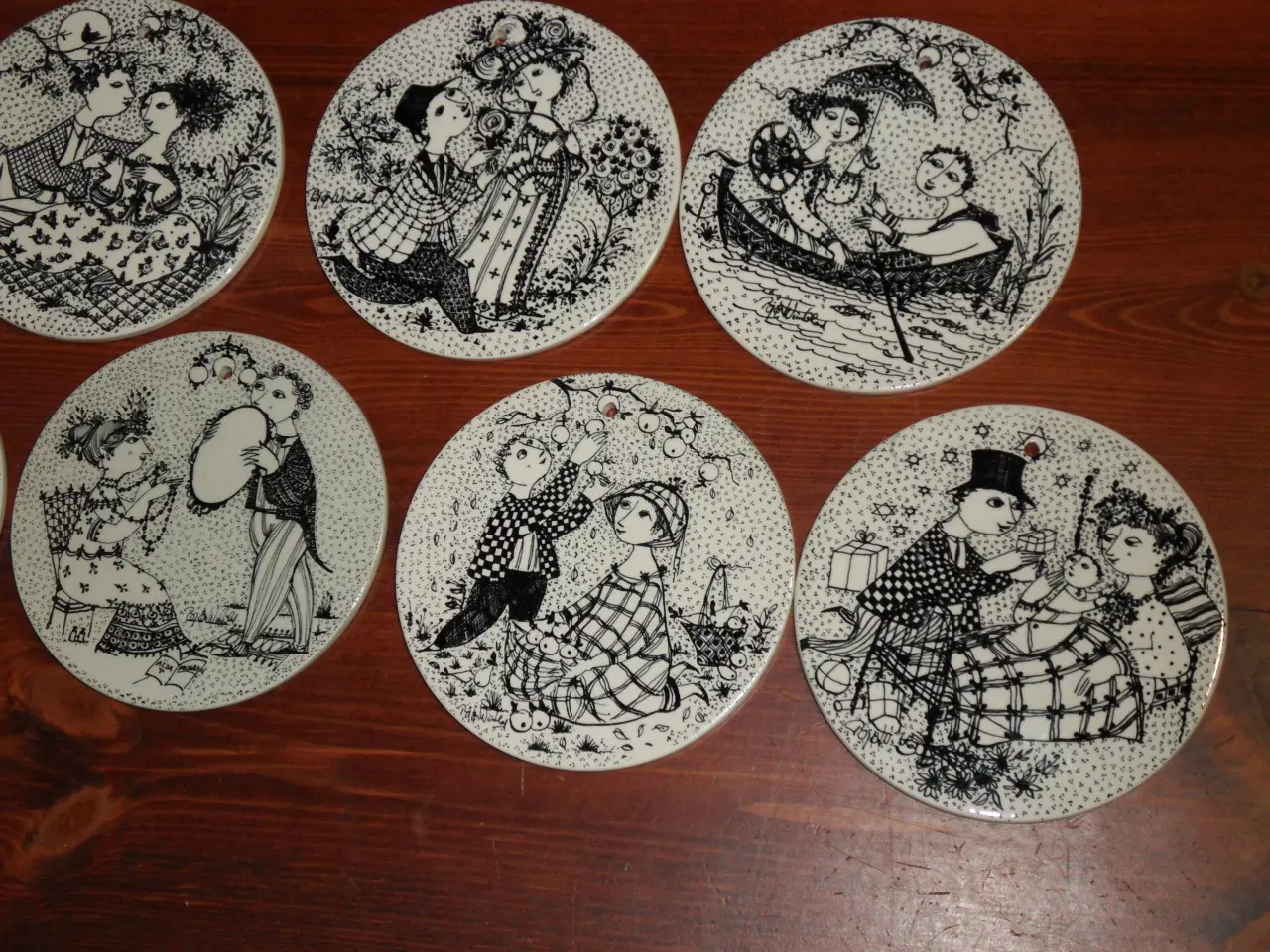Billede 3 - Bjørn Wiinblad. Måneds-platter