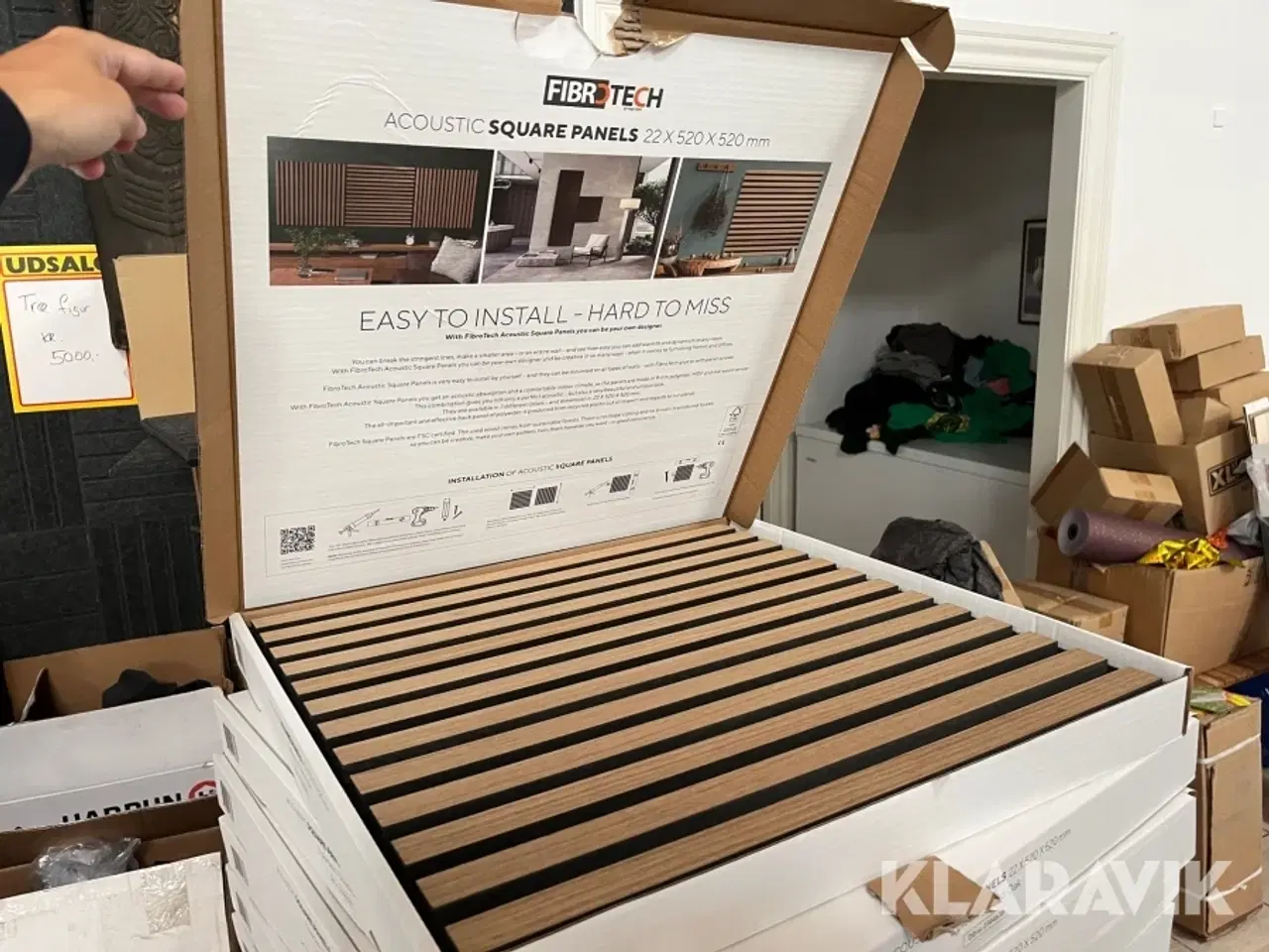 Billede 1 - Akustikpaneler Fibrotech Oiled Oak 80 styk