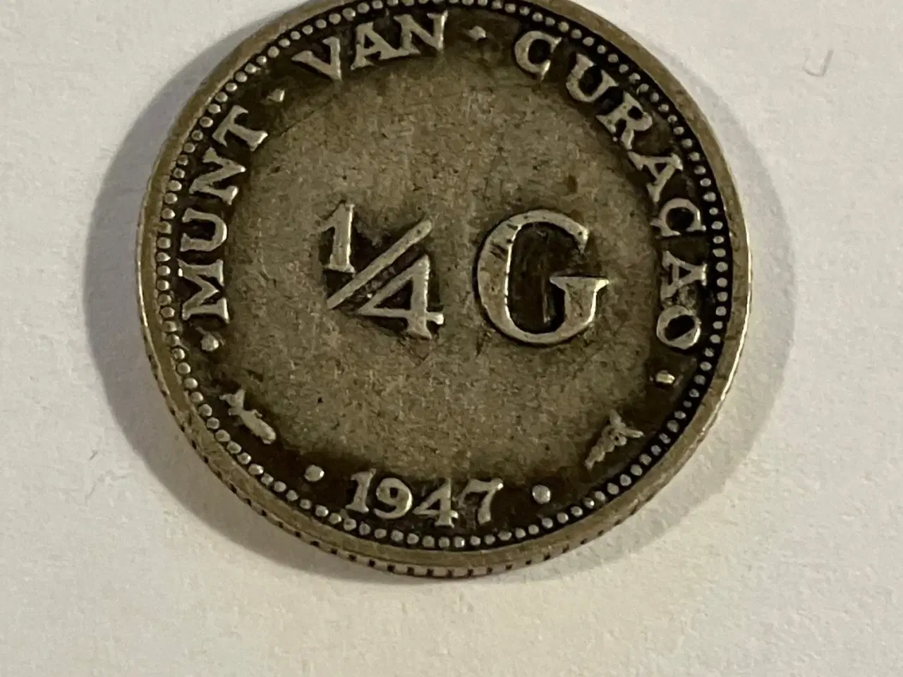 Billede 1 - 1/4 G Curacao 1947 - Slidt