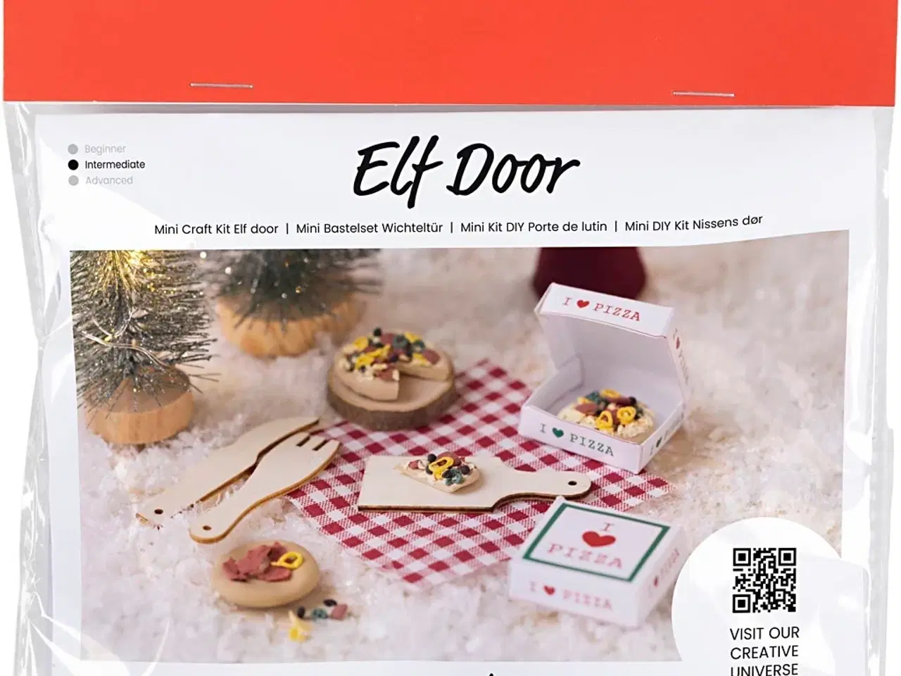 Billede 1 - Mini DIY Nissens Dør Kit med Pizza - 1 pk.