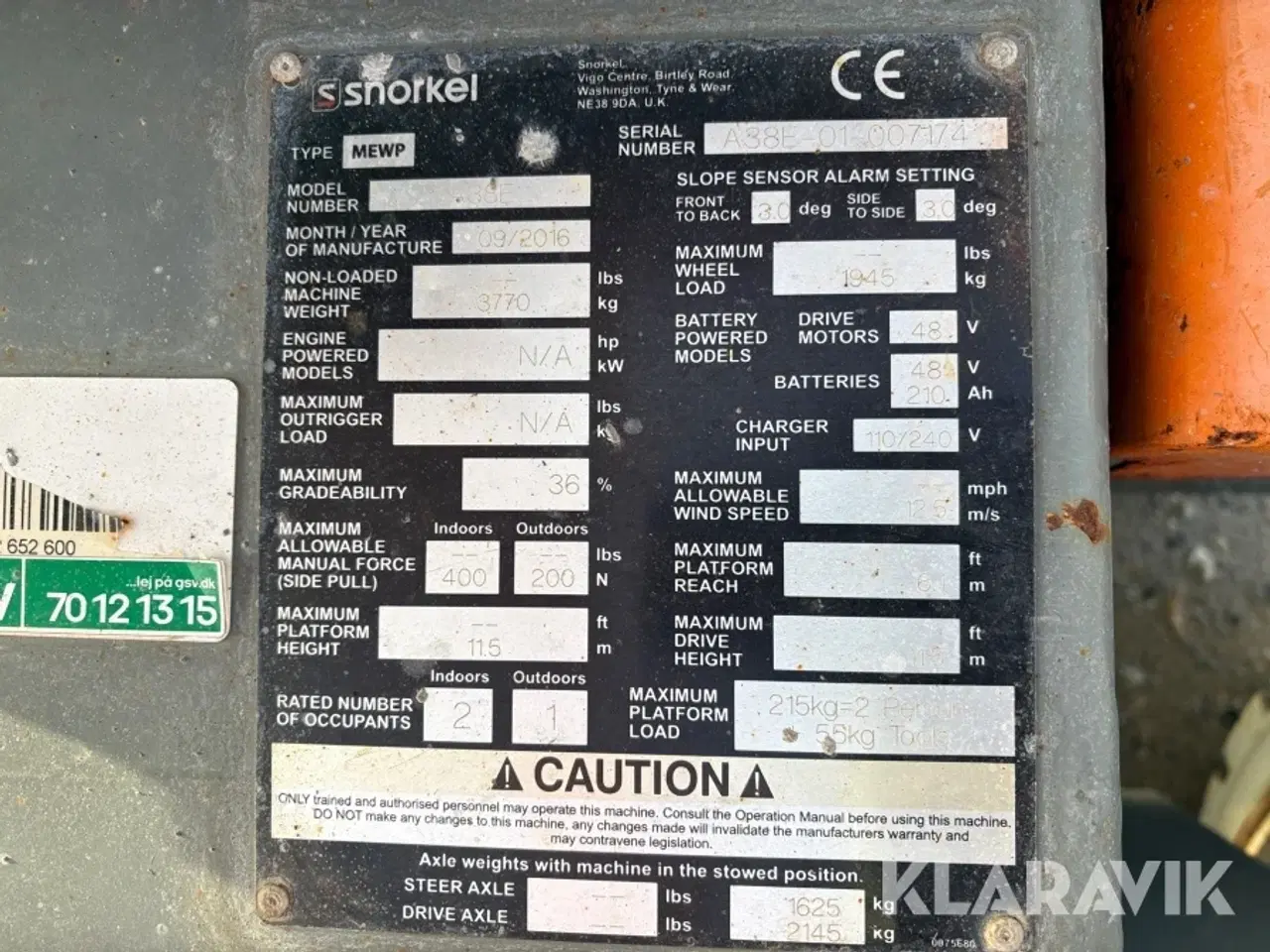 Billede 9 - Knækarms bomlift Snorkel A38E