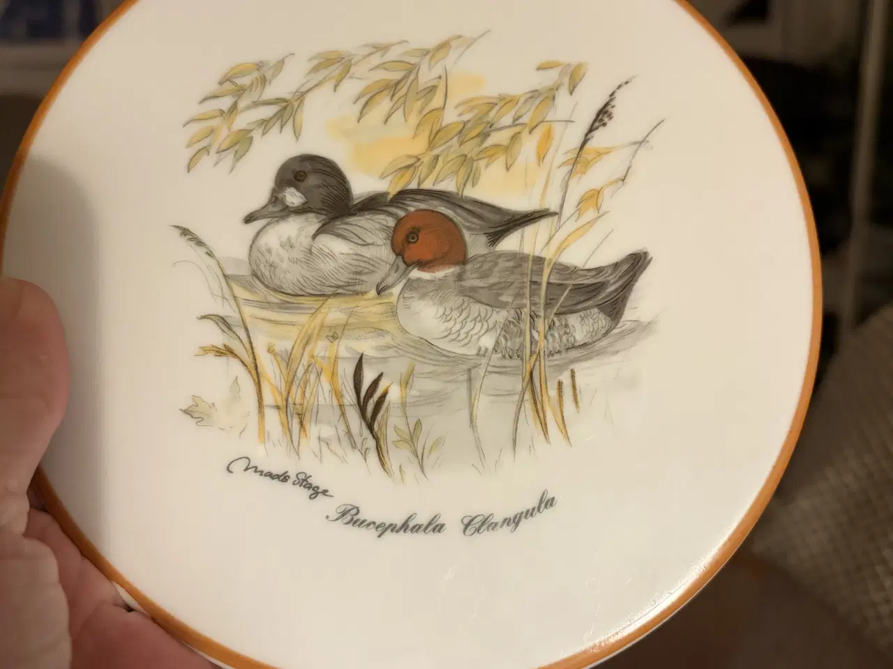 Billede 3 - Mads Stage jagtstel – 2 vintage smørbrætter m. and