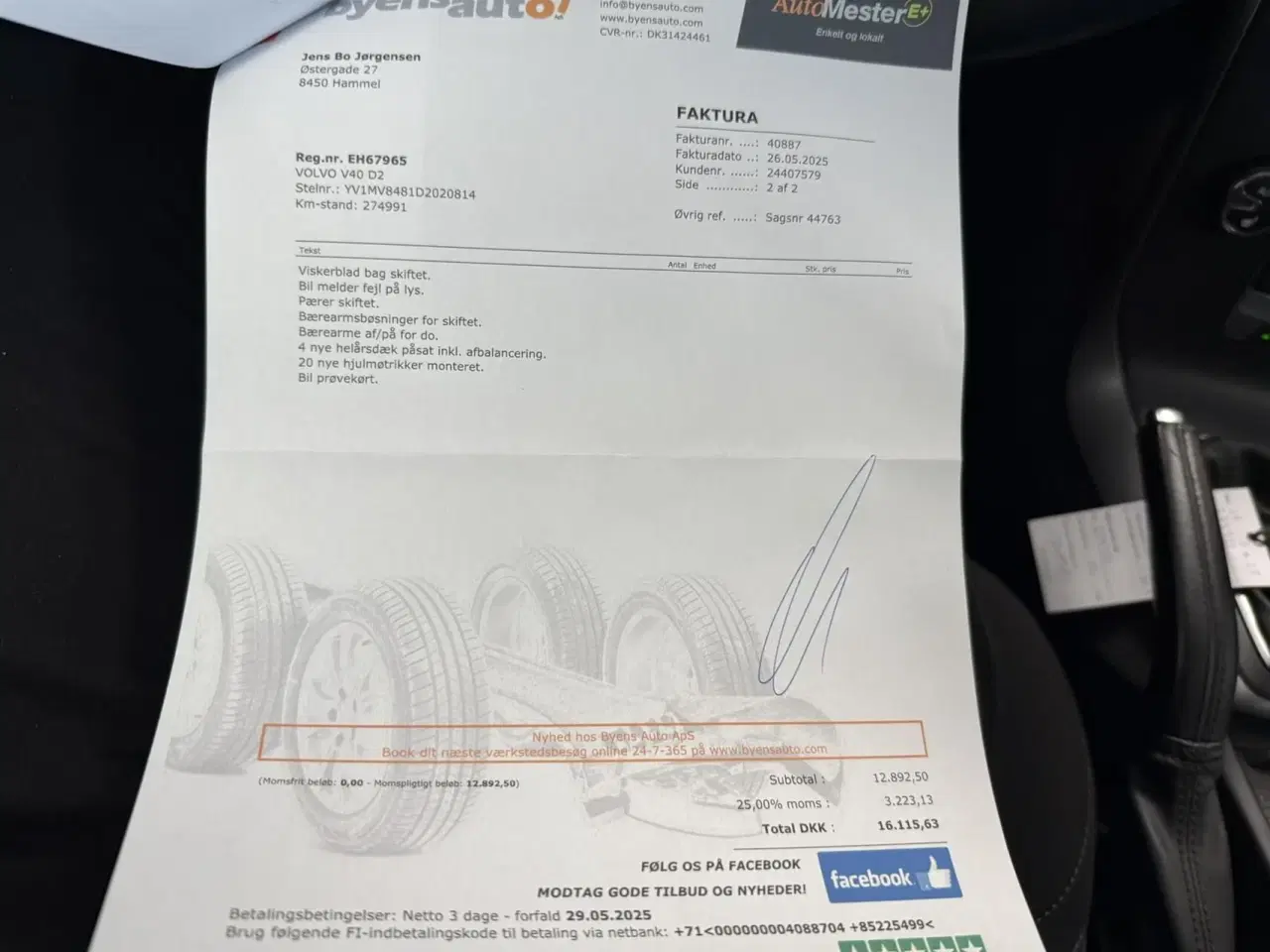 Billede 22 - Volvo V40 1,6 D2 Kinetic 115HK 5d 6g