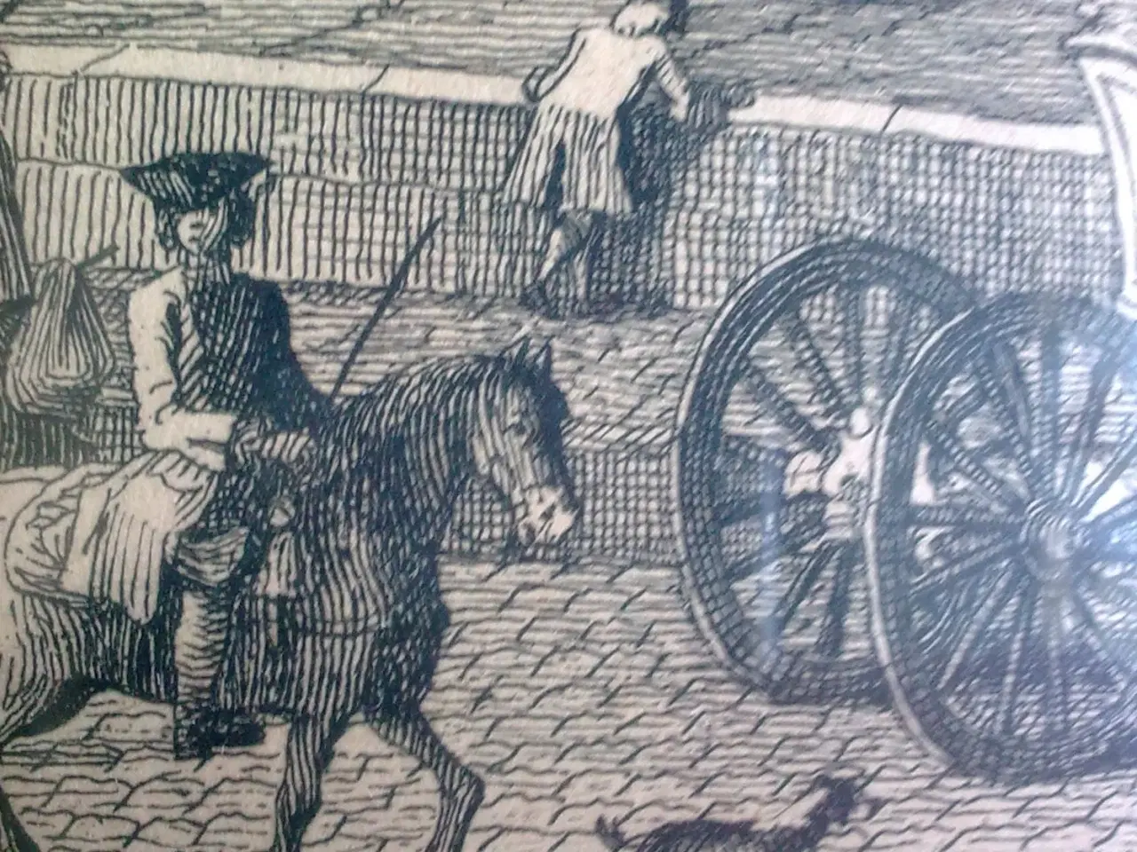 Billede 11 - Fransk kunst print på flet bakke