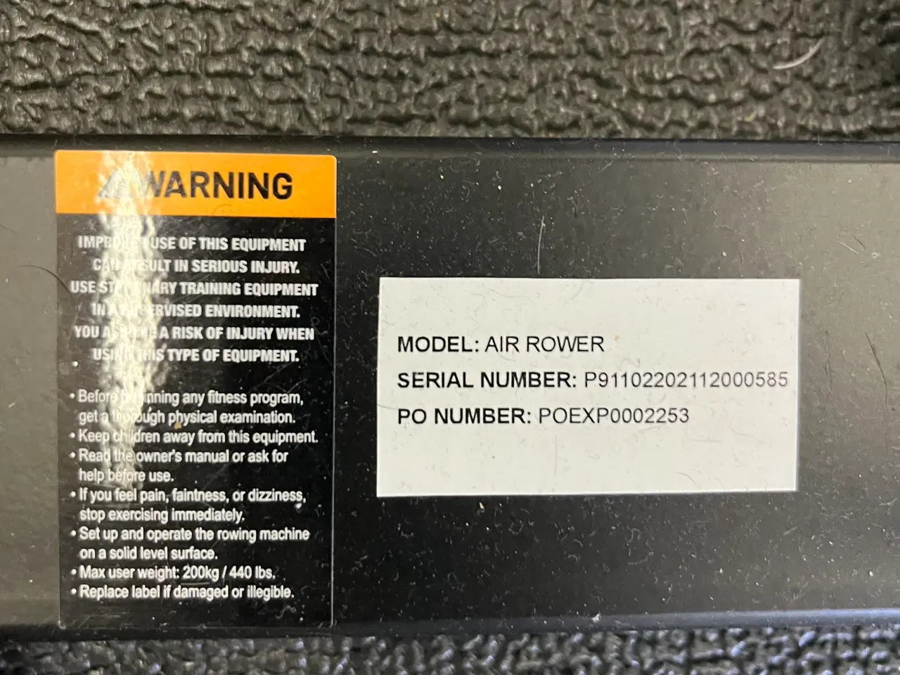 Billede 5 - Force USA R3 Air Rower Romaskine