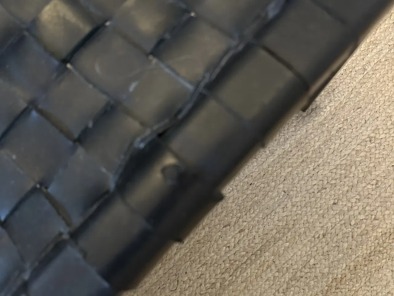 Billede 1 - Bænk med flet-sæde i skind/læder