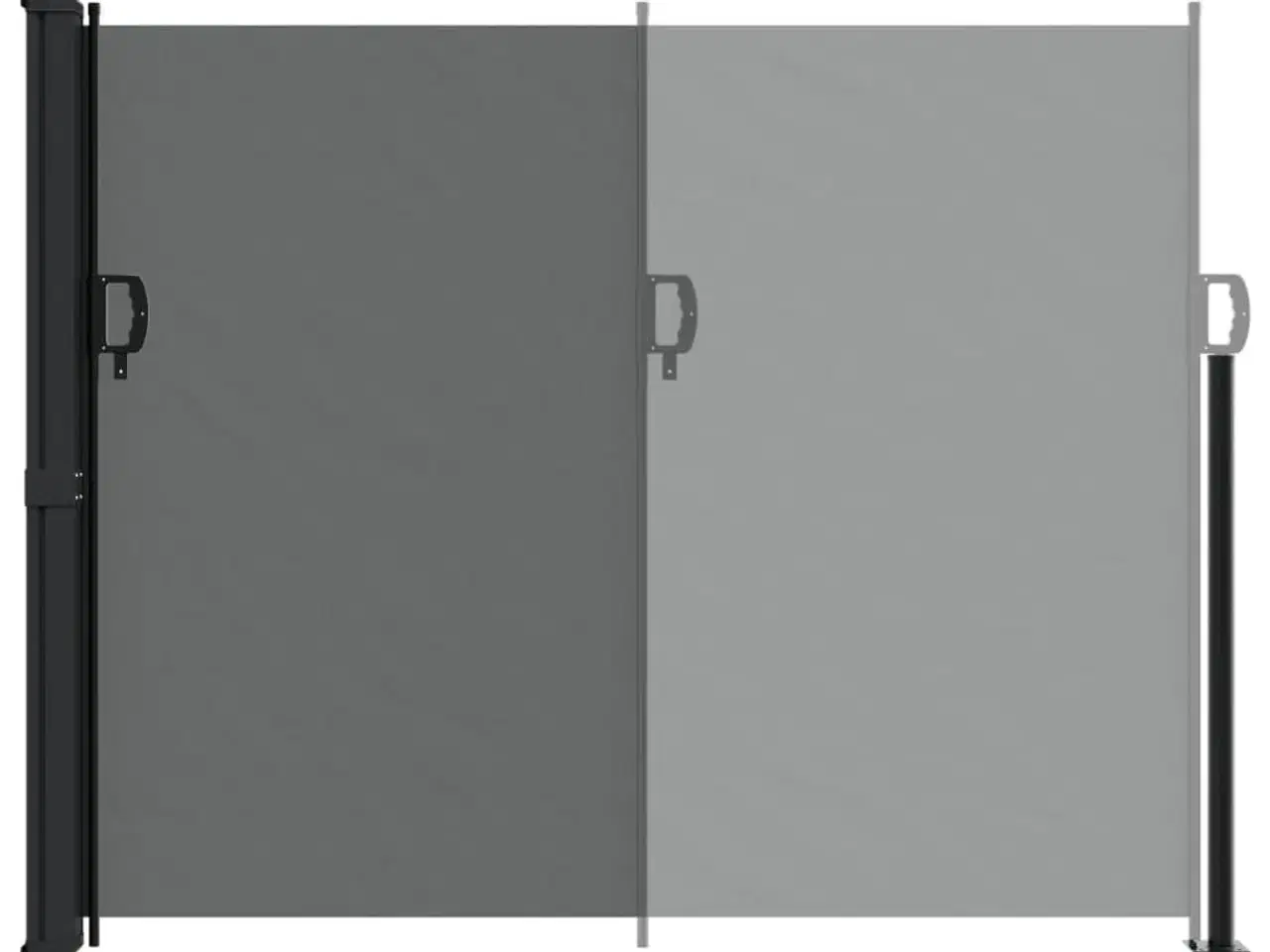Billede 5 - Udtrækkelig sidemarkise antracit 160x300 cm