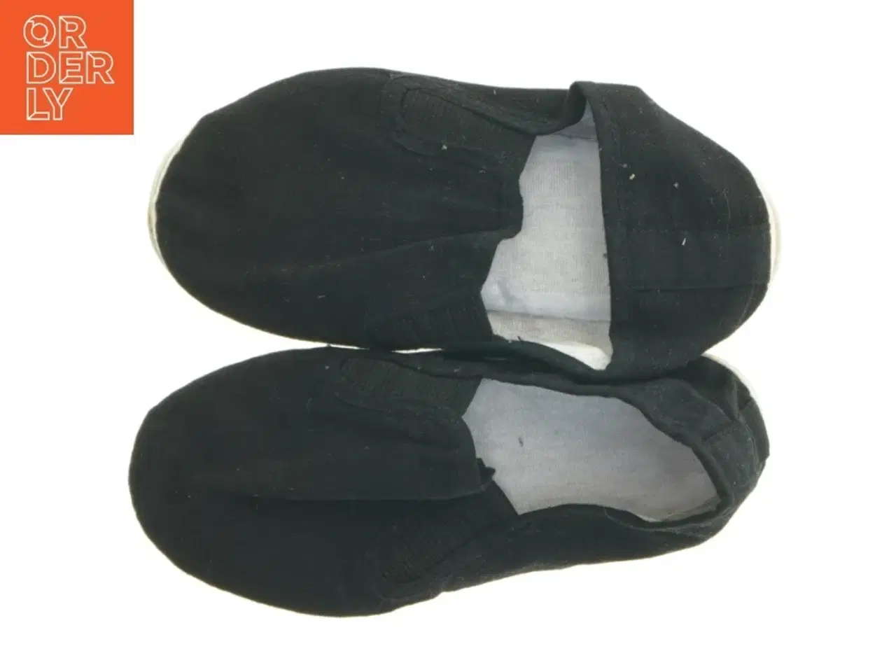 Billede 4 - Sorte stof-tøfler (str. 32)