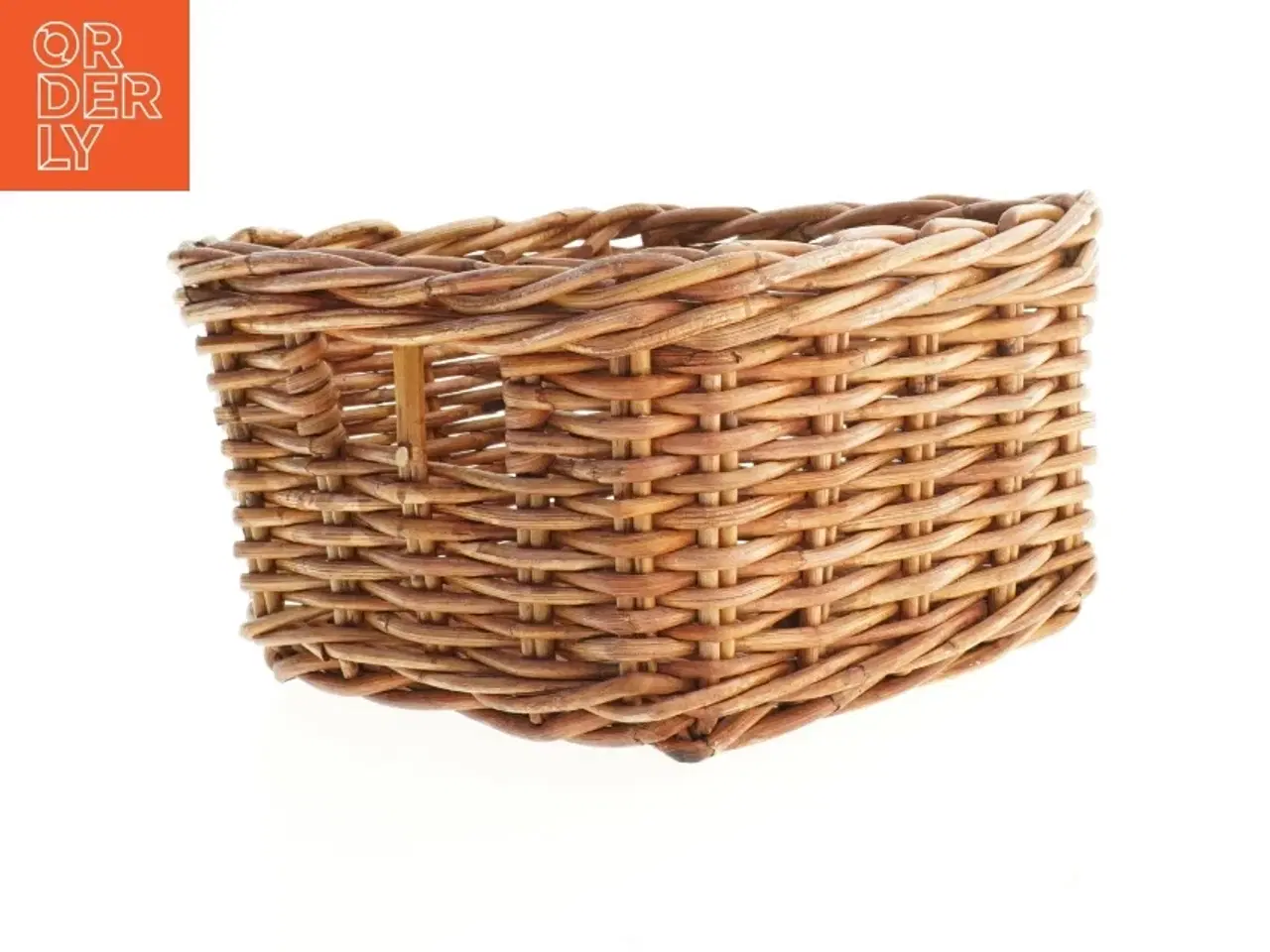 Billede 1 - Kraftig Flettet kurv (str. 25 x 24 x 14 cm)