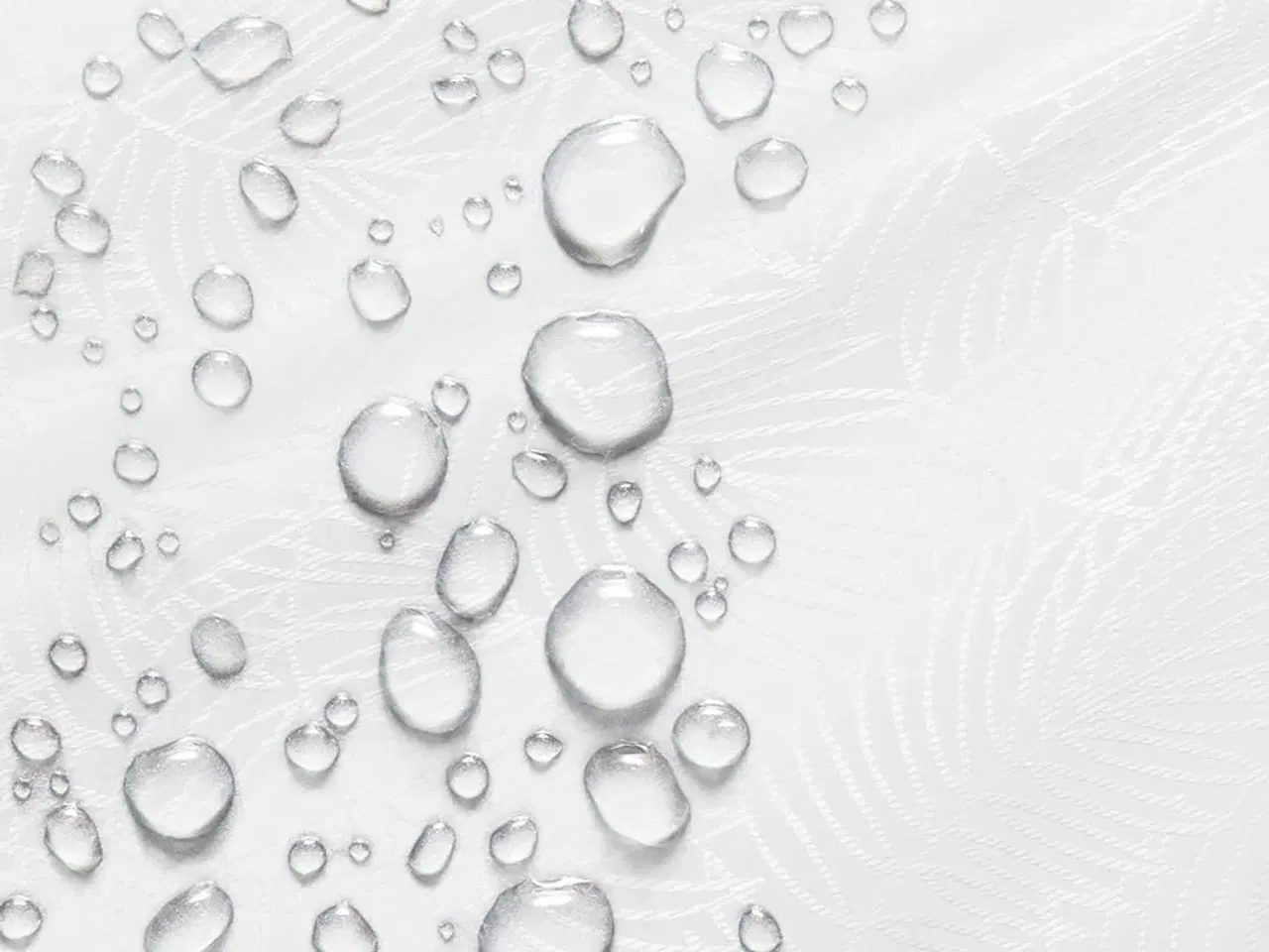 Billede 2 - Dug hvid 140x340 – AmeliaHome Gaia, præget bladmønster