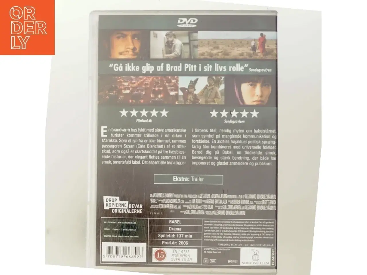 Billede 3 - Babel med Brad Pitt (DVD)