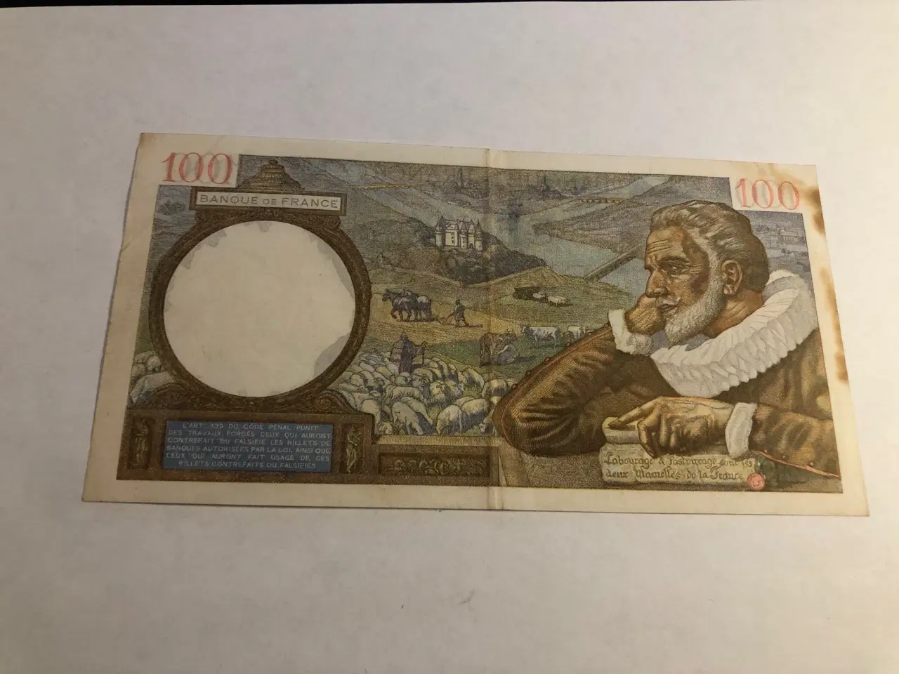 Billede 2 - 100 cent francs 1941 France