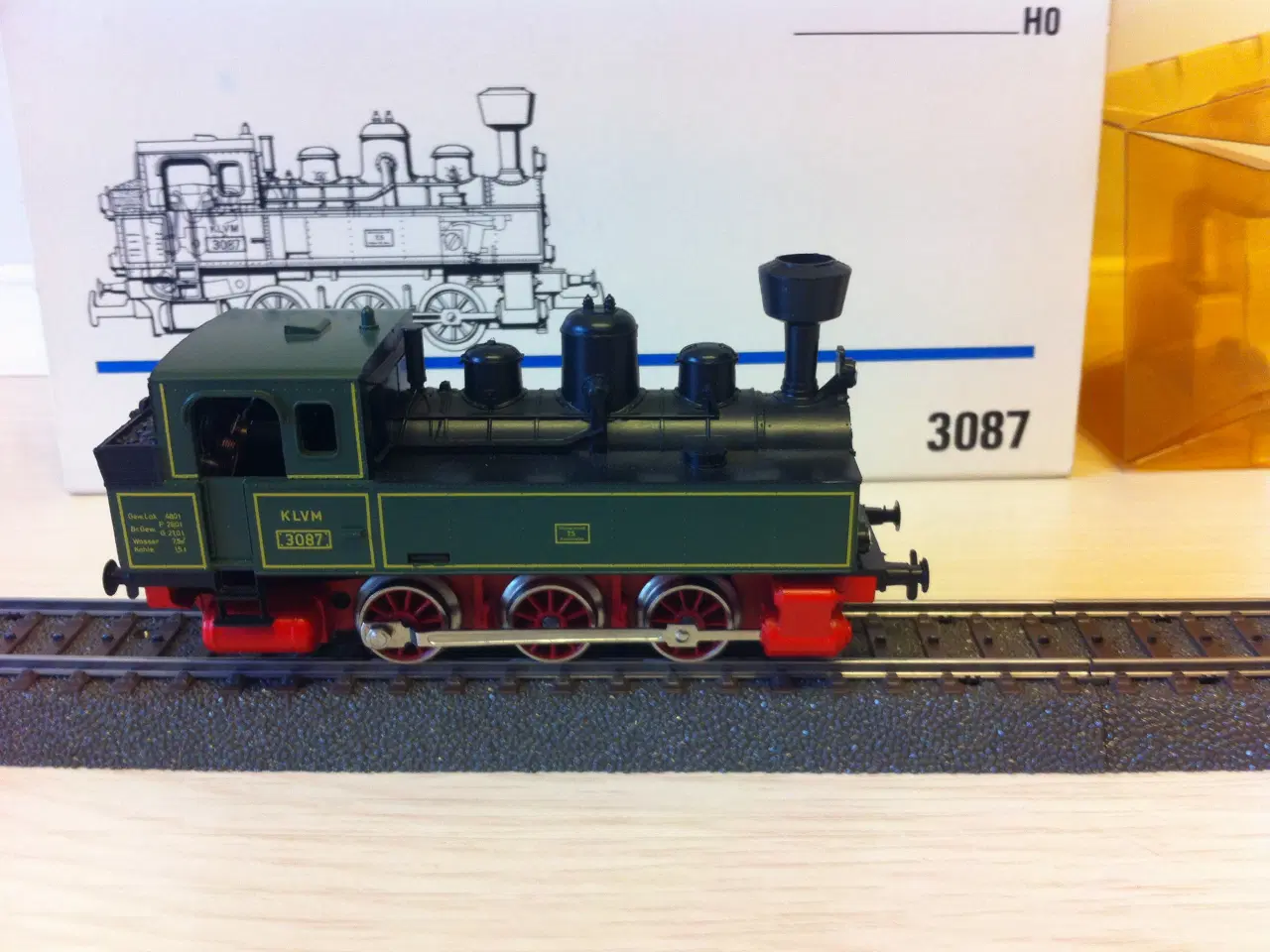Billede 1 - Märklin KLVM 3087 analogt damplok (som nyt)