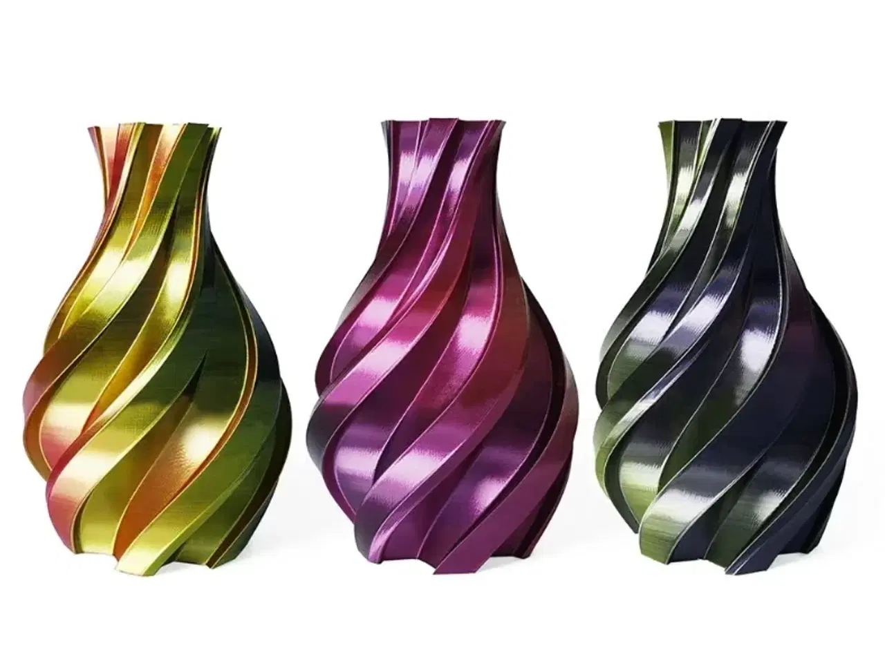Billede 1 - Gold, Fuchsia And Black - 3DE Premium - Silky PLA - 1.75mm