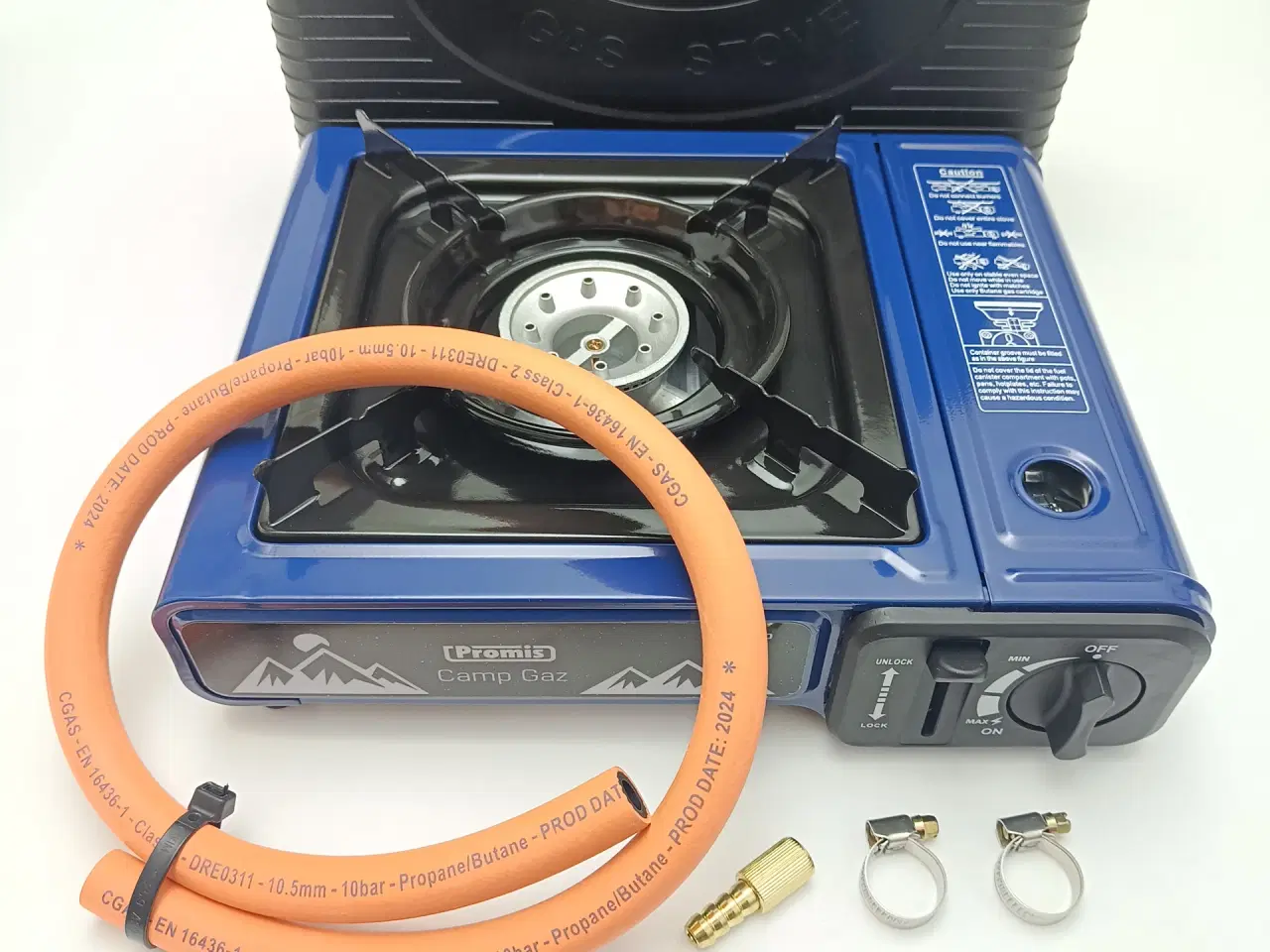 Billede 1 - NY! 2300W PREMIUM Gasblus + Gasslange + Adapter