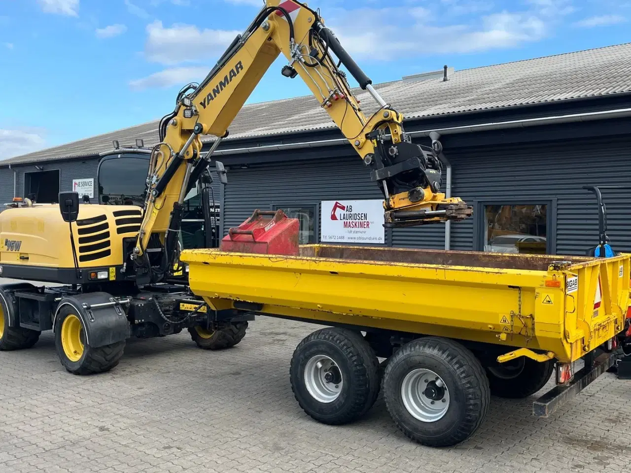 Billede 2 - Yanmar B95W Engcon rotortilt, vogn mm.