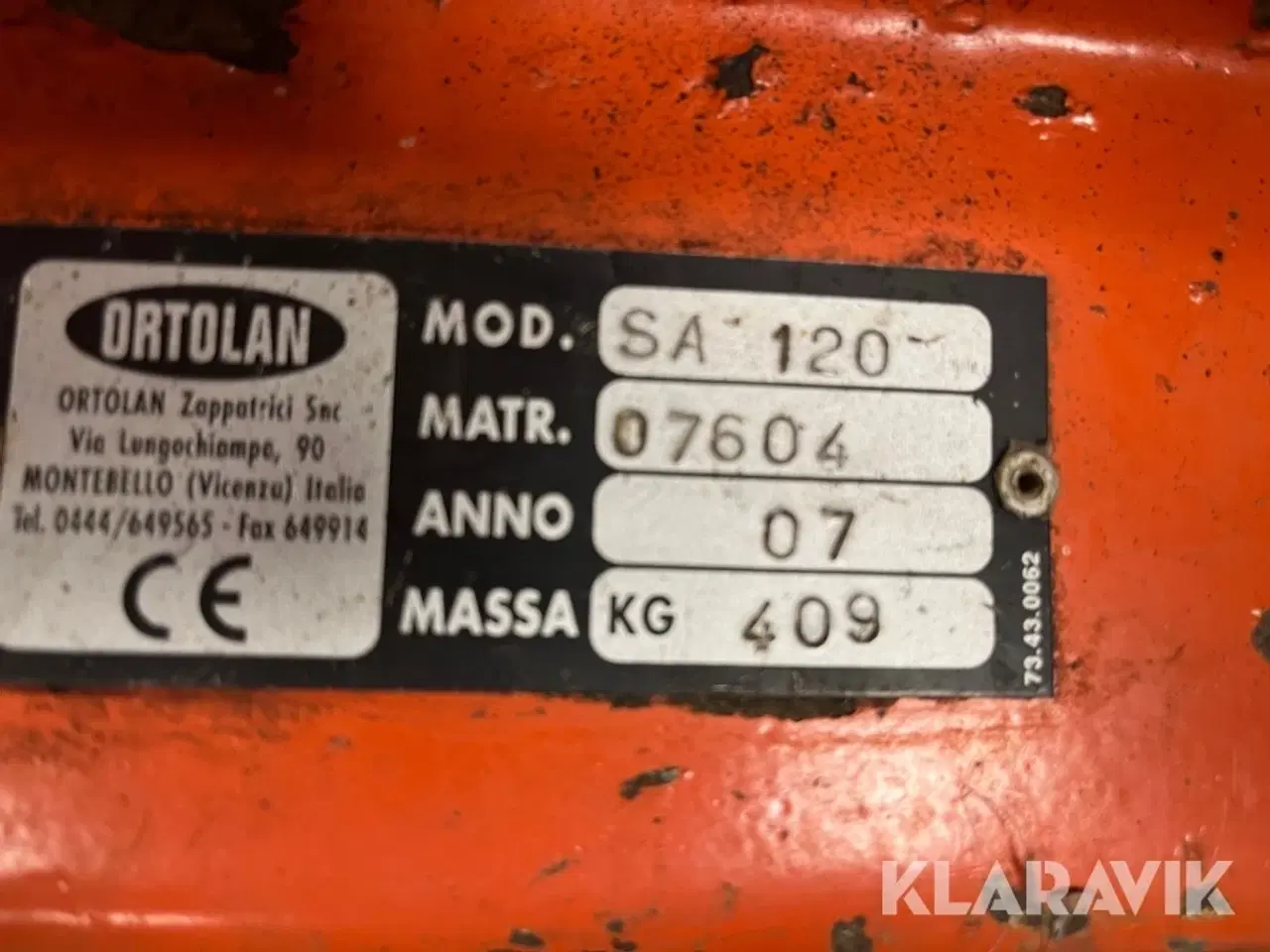 Billede 10 - Nedlægnings fræser ORTOLAN SA 120
