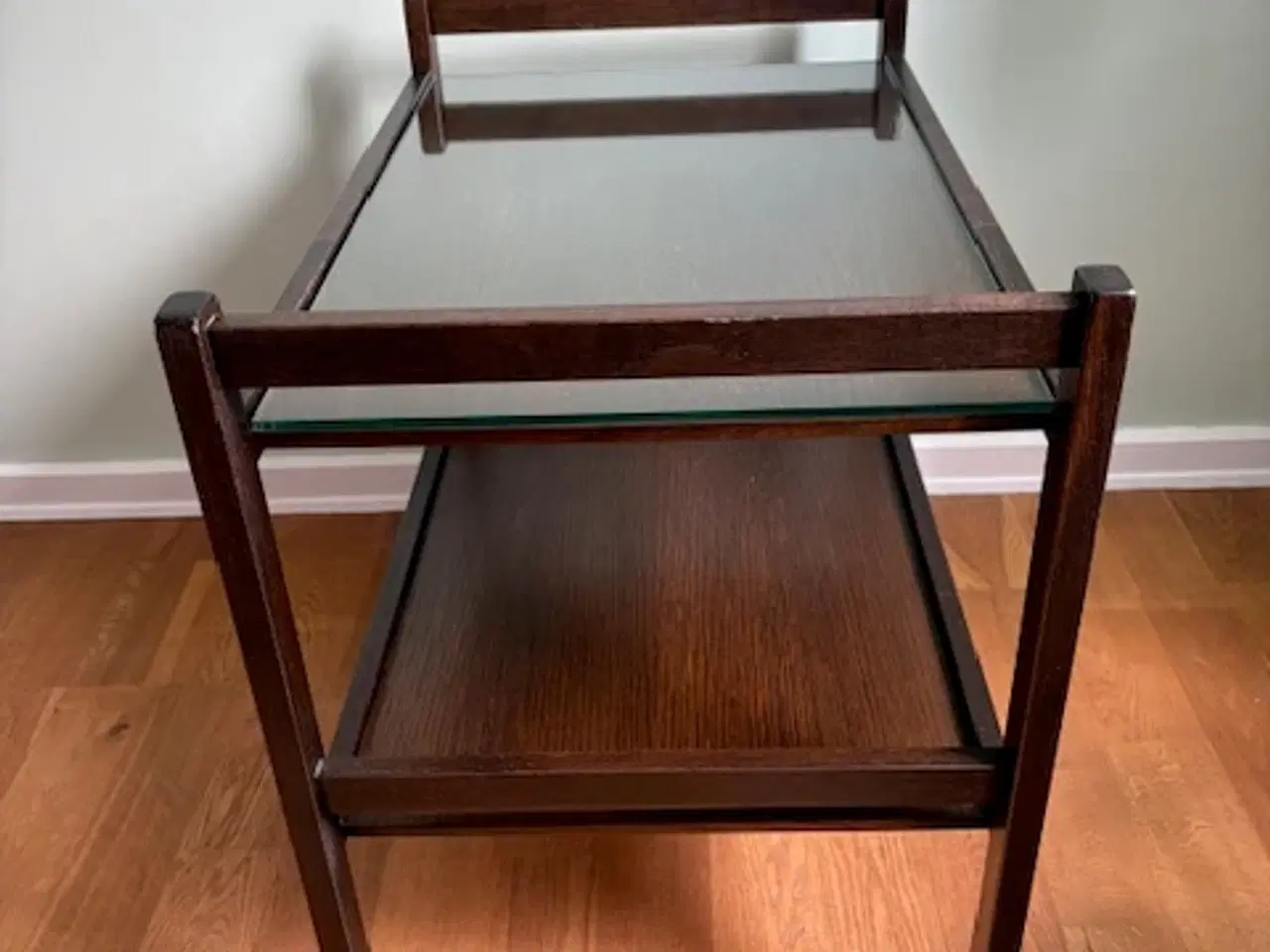 Billede 8 - Serveringsvogn / barbord / rullevogn i mørkt træ