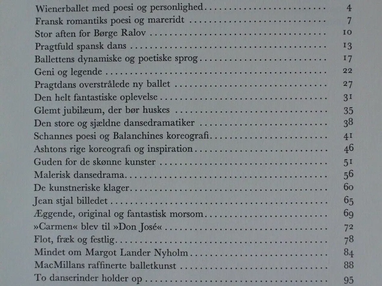 Billede 2 - balletaftener - nyere balletstrømninger ude og hje