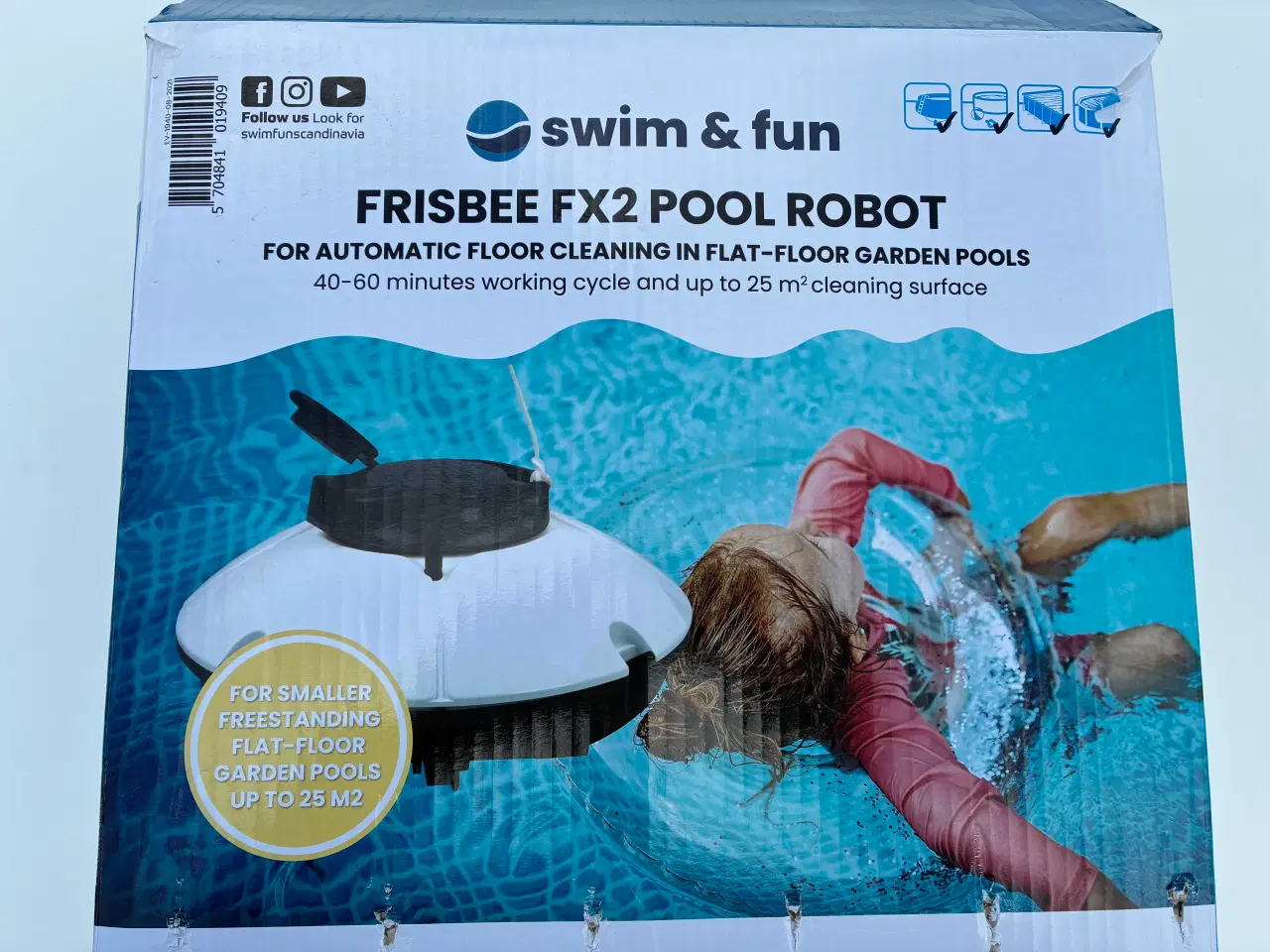 Billede 1 - Swim & Fun Frisbee FX2 poolrobot