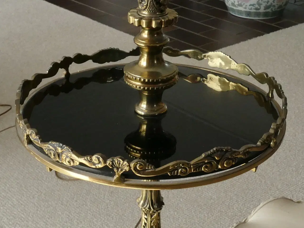 Billede 6 - Ældre Bronze Standerlampe