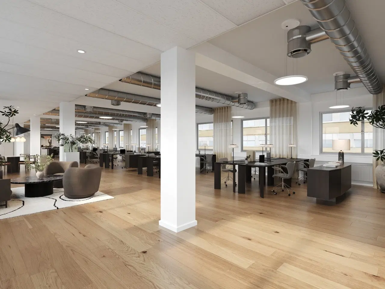 Billede 1 - Effektivt kontorlejemål med direkte udgang til tagterrasse