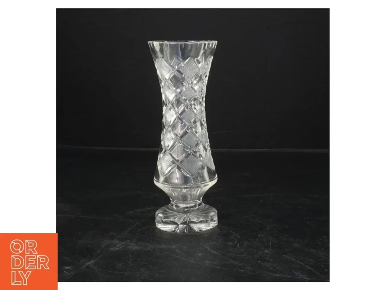 Billede 1 - Klar glasvase (str. 18 cm)